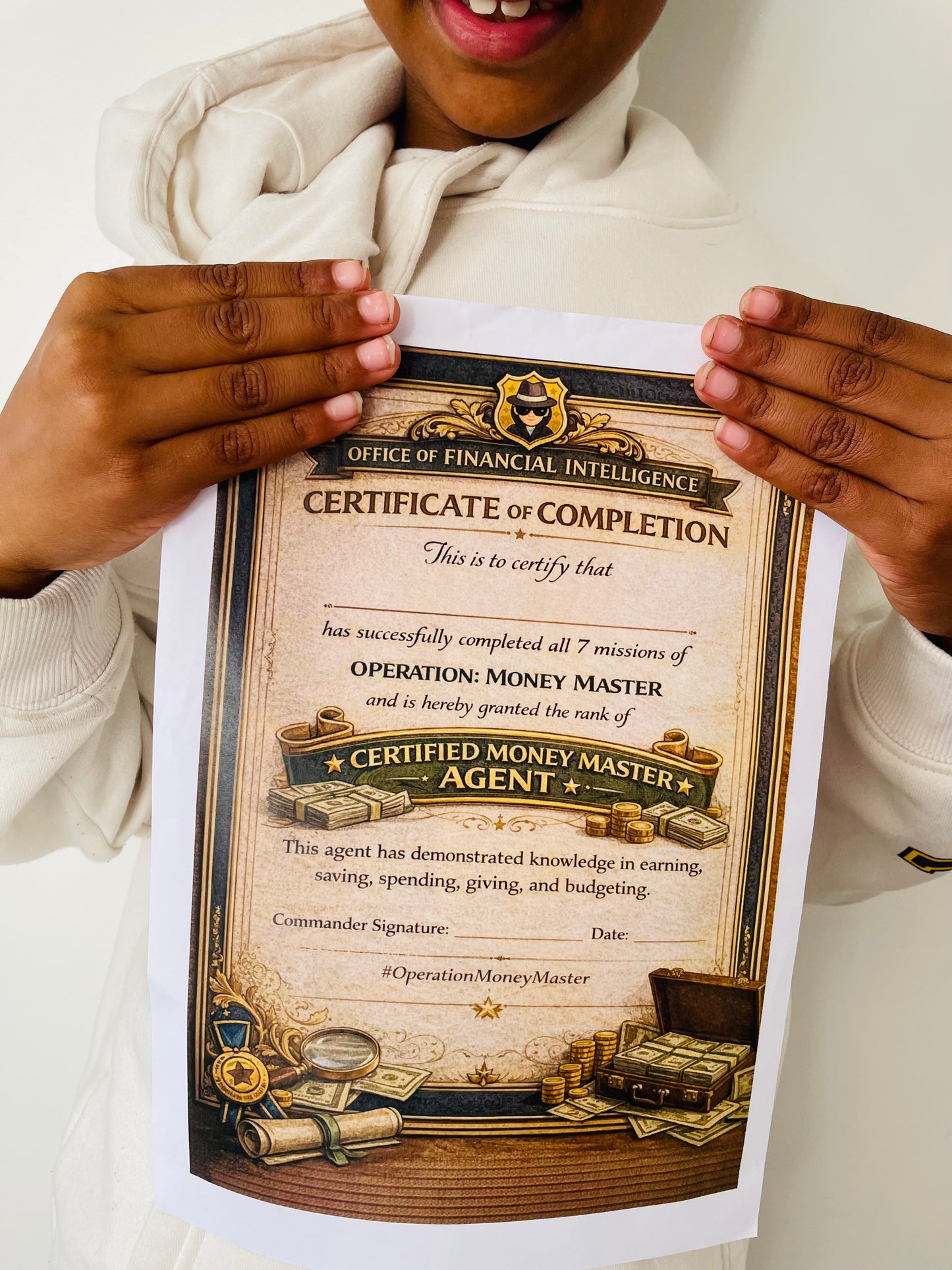 Operation Money Master - 7 day Printable Spy Themed Mission Pack