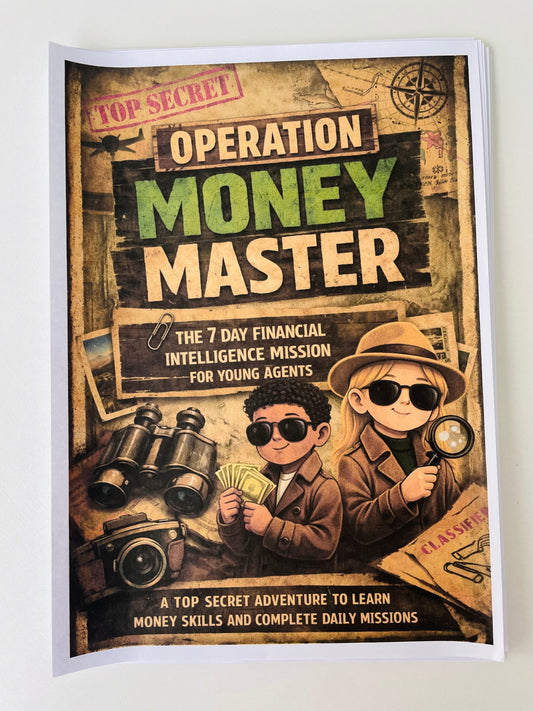 Operation Money Master - 7 day Printable Spy Themed Mission Pack