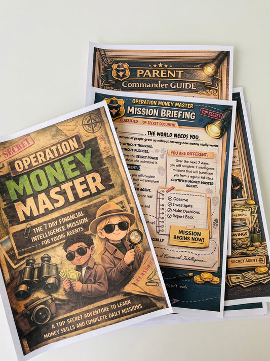 Operation Money Master - 7 day Printable Spy Themed Mission Pack