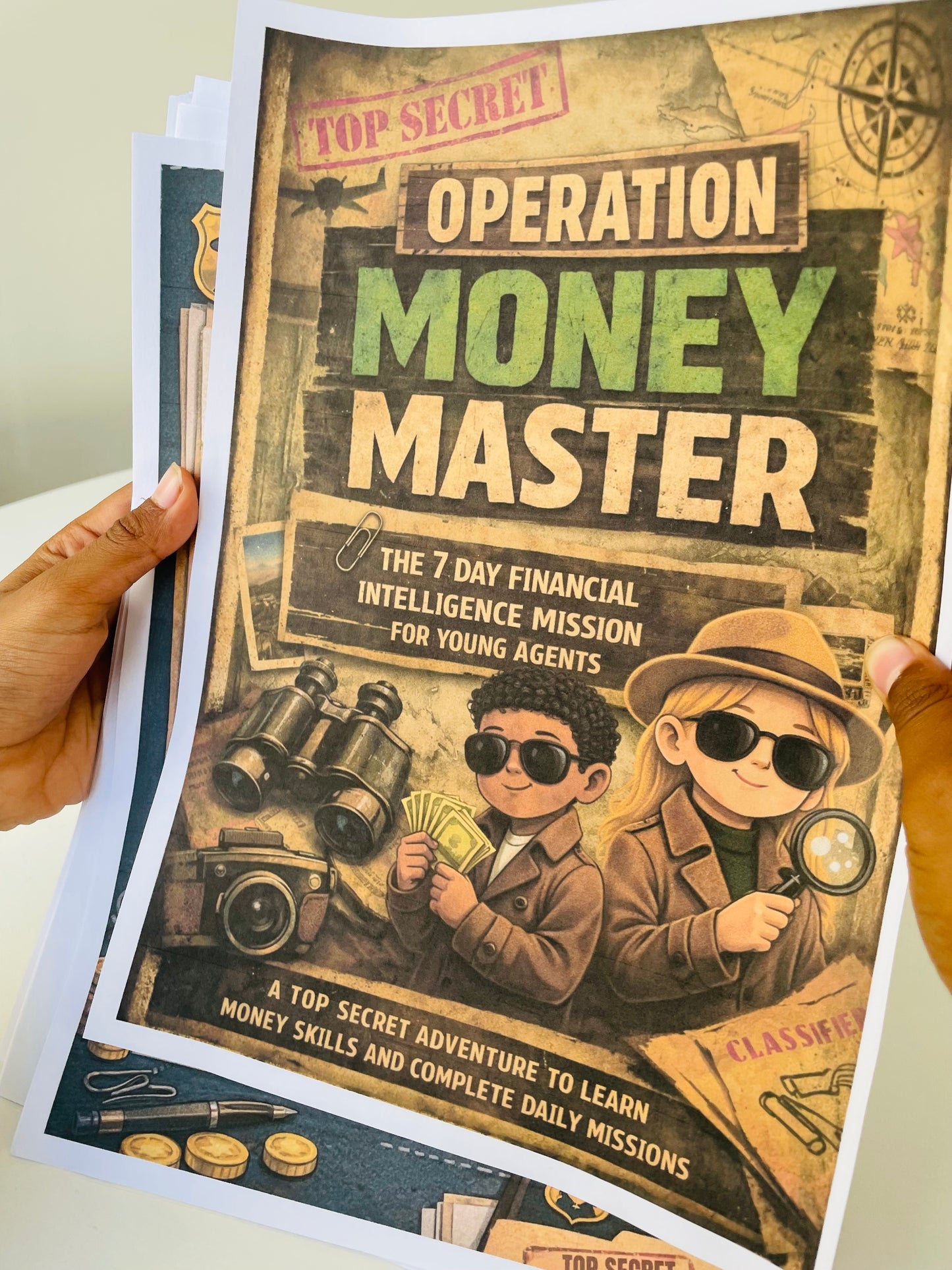 Operation Money Master - 7 day Printable Spy Themed Mission Pack